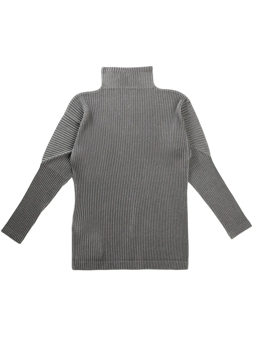 Homme Plissé Issey Miyake high-neck sweater Grijs