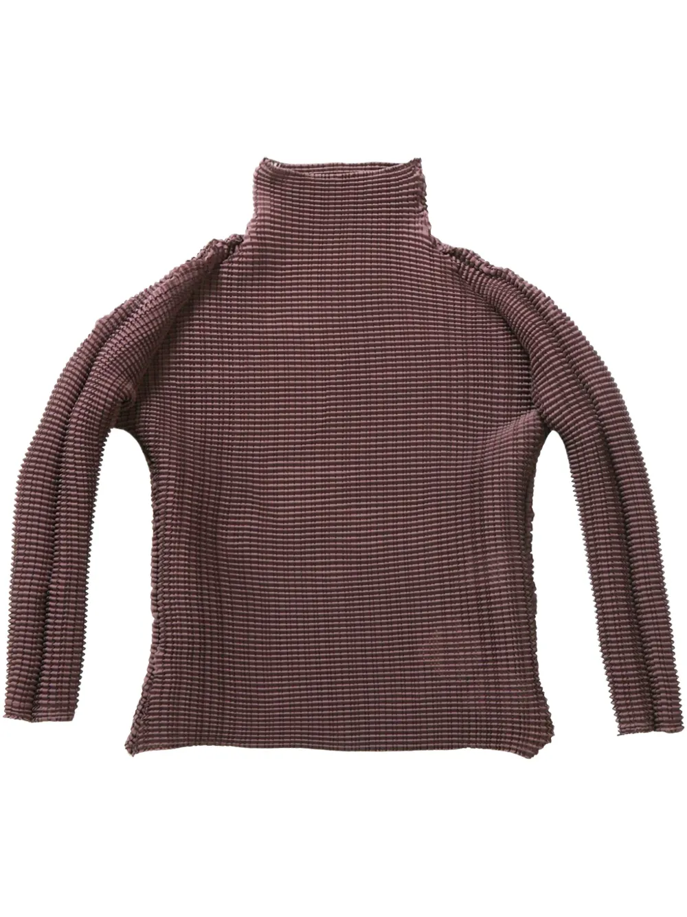 Issey Miyake Wooly Pleats top | marrón | Image 1