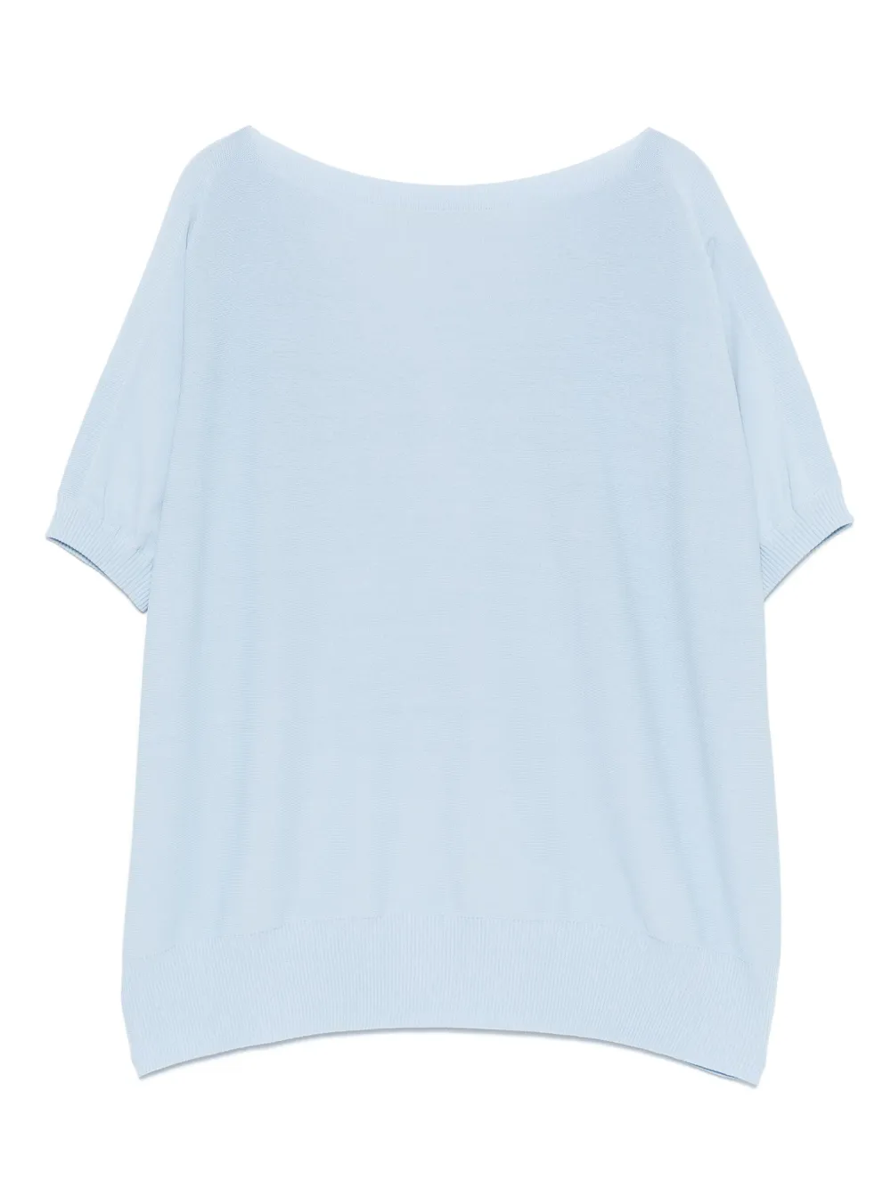 D.Exterior Gebreid T-shirt - Blauw