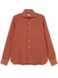 100HANDS linen shirt - Brown