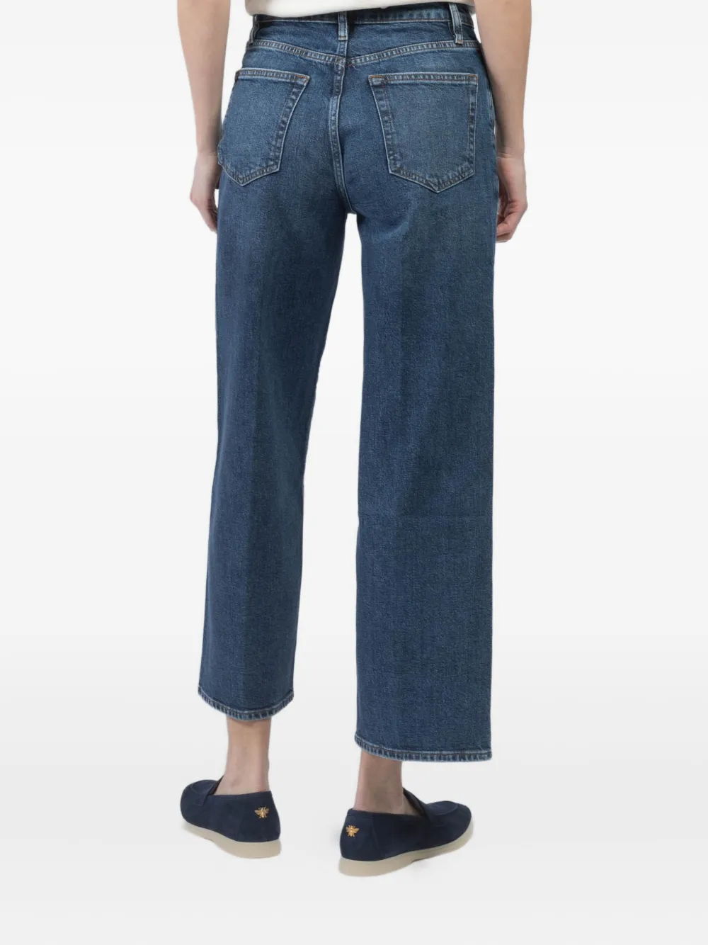 FRAME Jeans met wijde pijpen Blauw