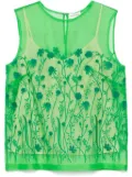 P.A.R.O.S.H. silk top - Green