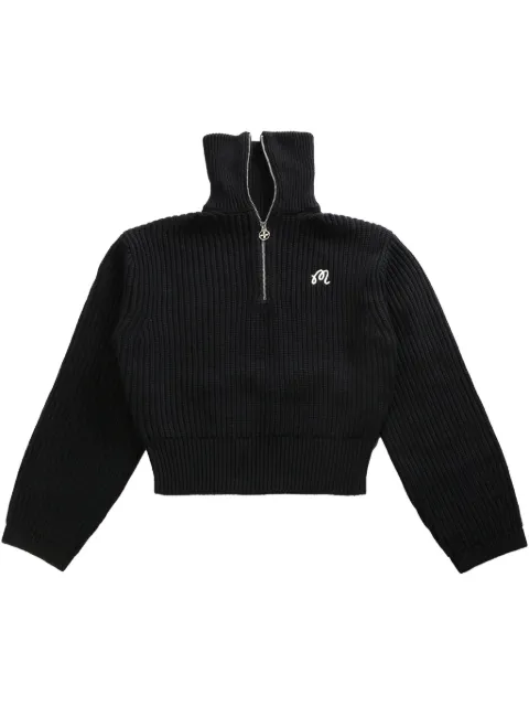 Malbon Golf logo-embroidered sweater