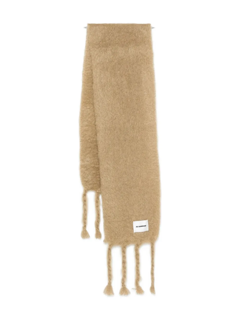 JIL SANDER+ logo-patch scarf Beige