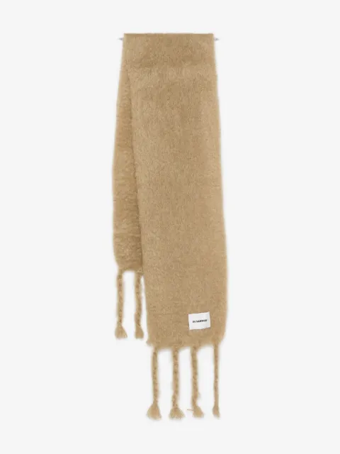 JIL SANDER+ logo-patch scarf