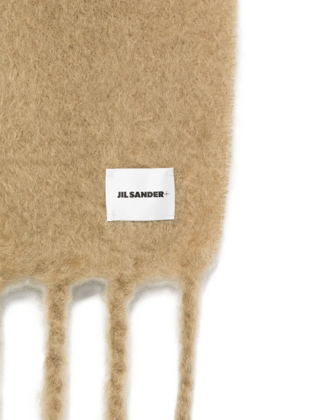 JIL SANDER+ logo-patch scarf - Beige