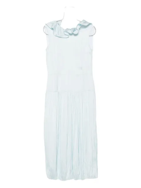 Jil Sander ruffled-neck maxi dress