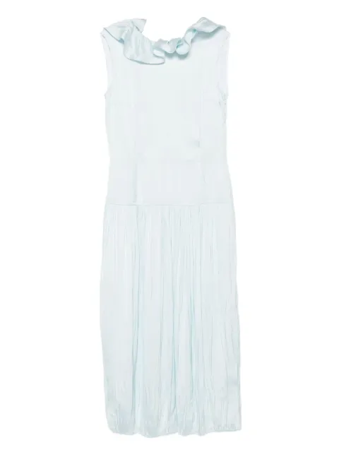 Jil Sander ruffled-neck maxi dress