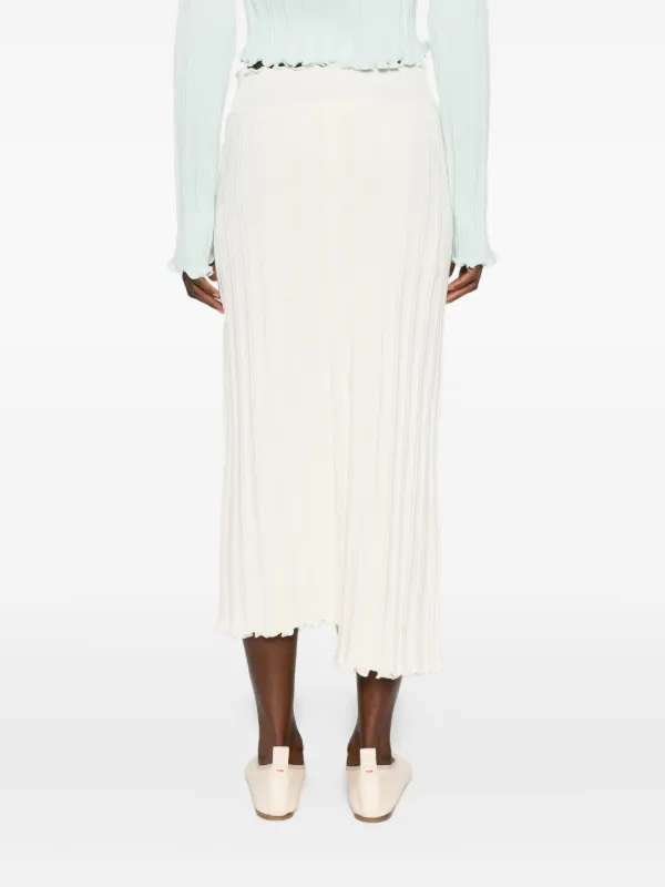 JIL SANDER シルク アシンメトリー スカート Jil Sander アシンメトリー スカート | ニュートラル | FARFETCH JP