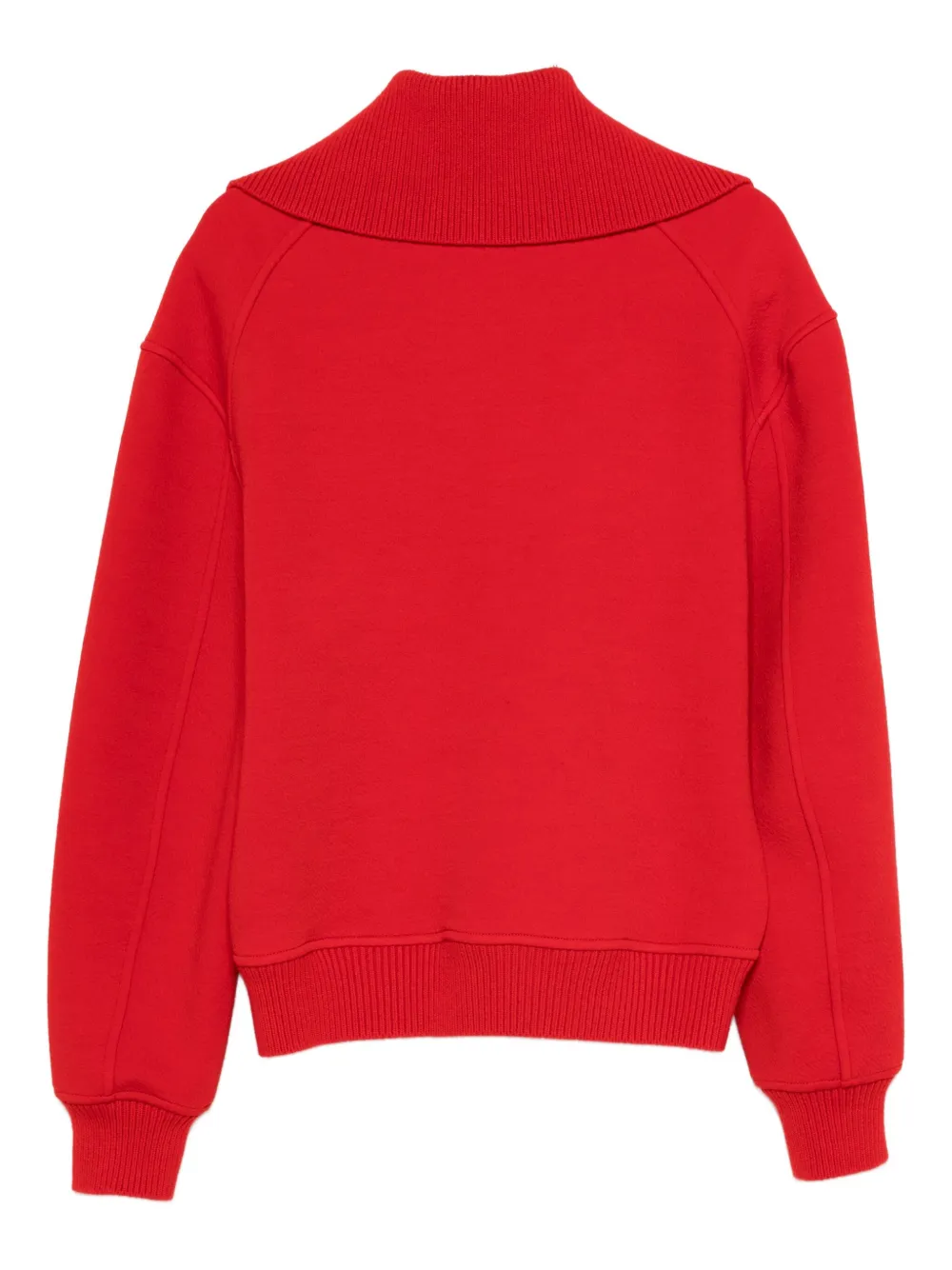 Jil Sander Trui met halve rits Rood