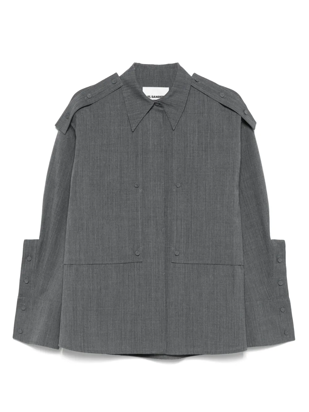 maxi-cuff shirt