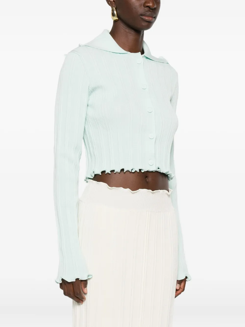 Jil Sander knitted cardigan Blauw