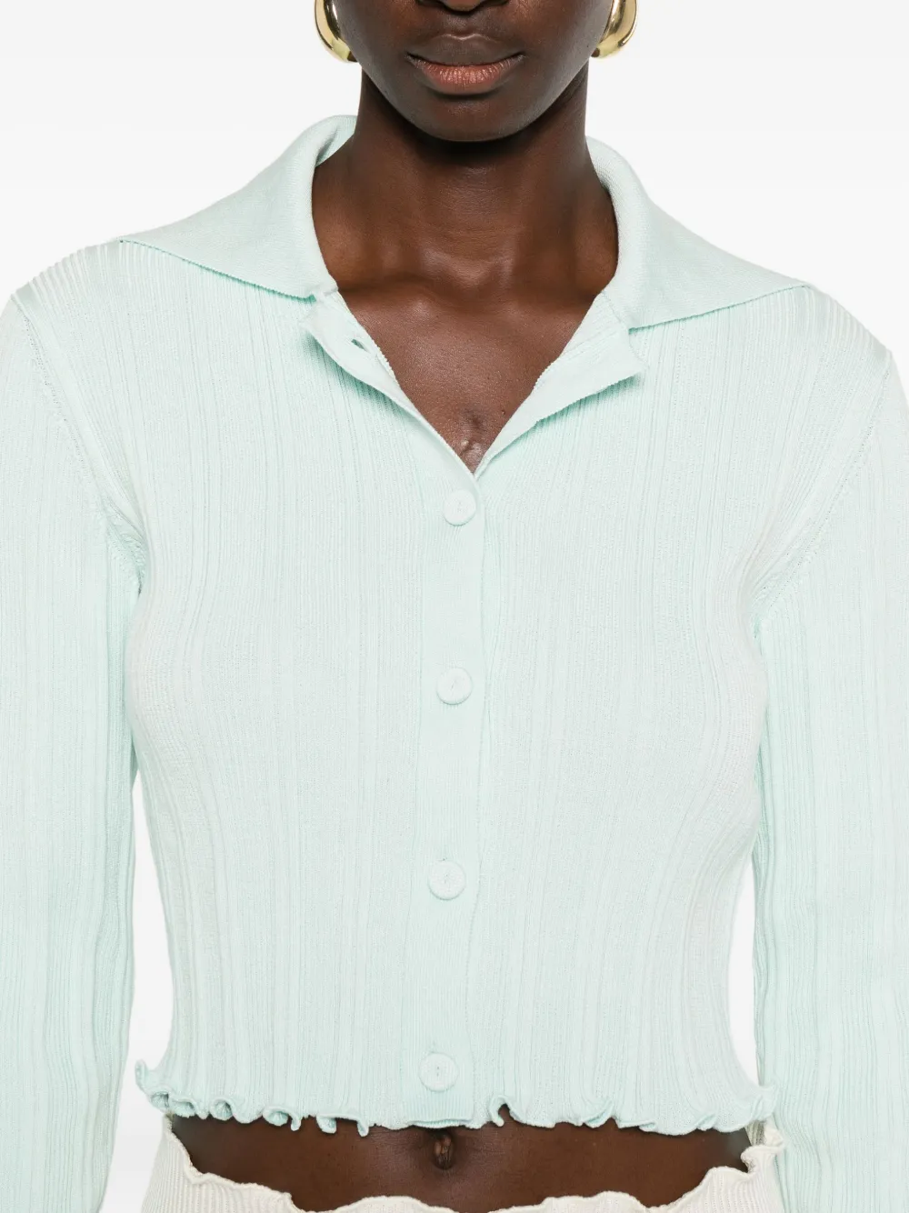 Jil Sander knitted cardigan Blauw