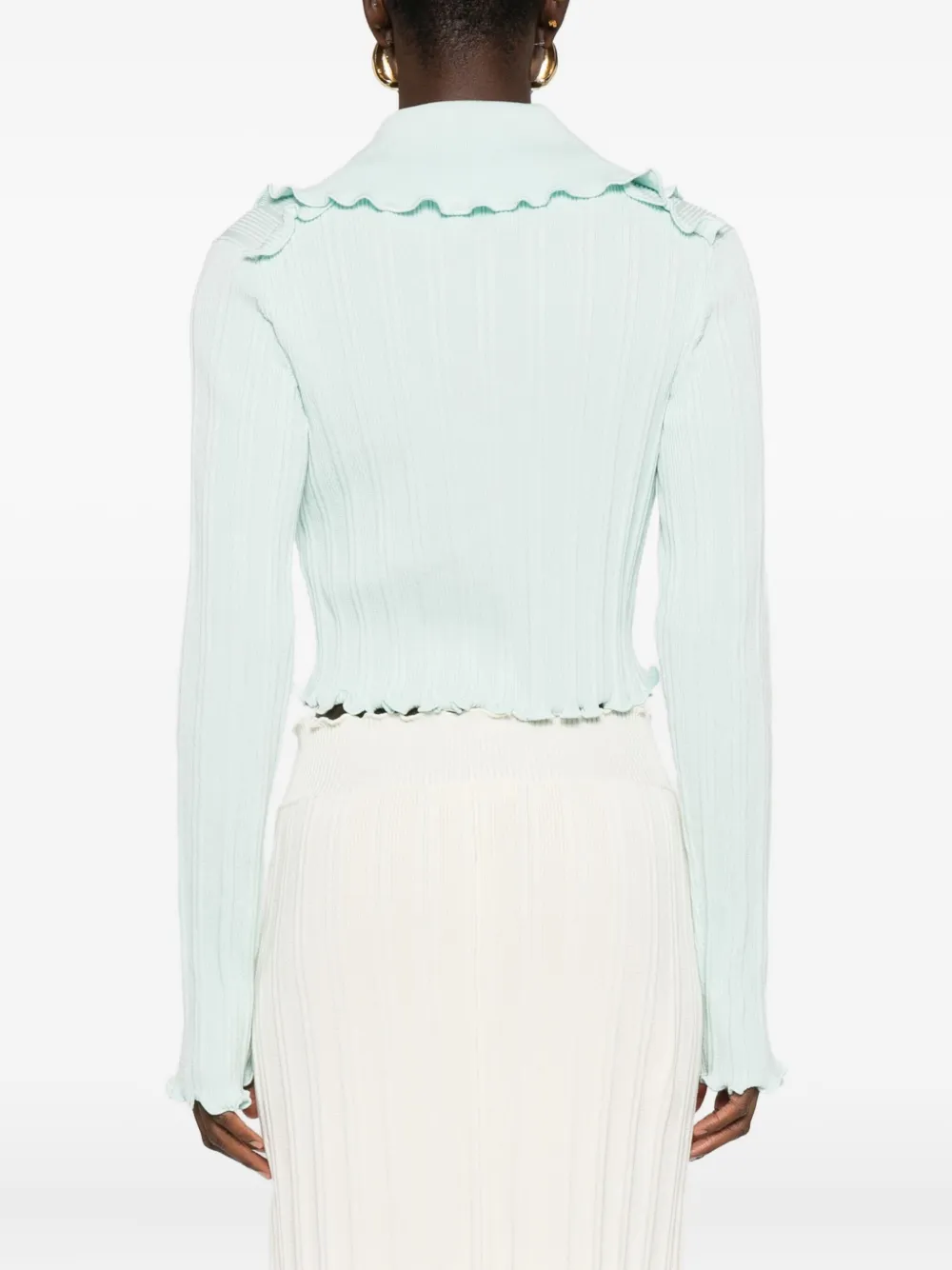 Jil Sander knitted cardigan Blauw