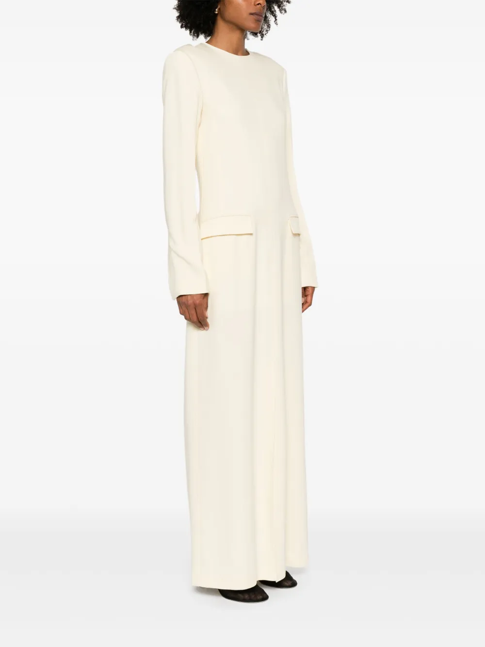 TOTEME Maxi-jurk met zak Beige
