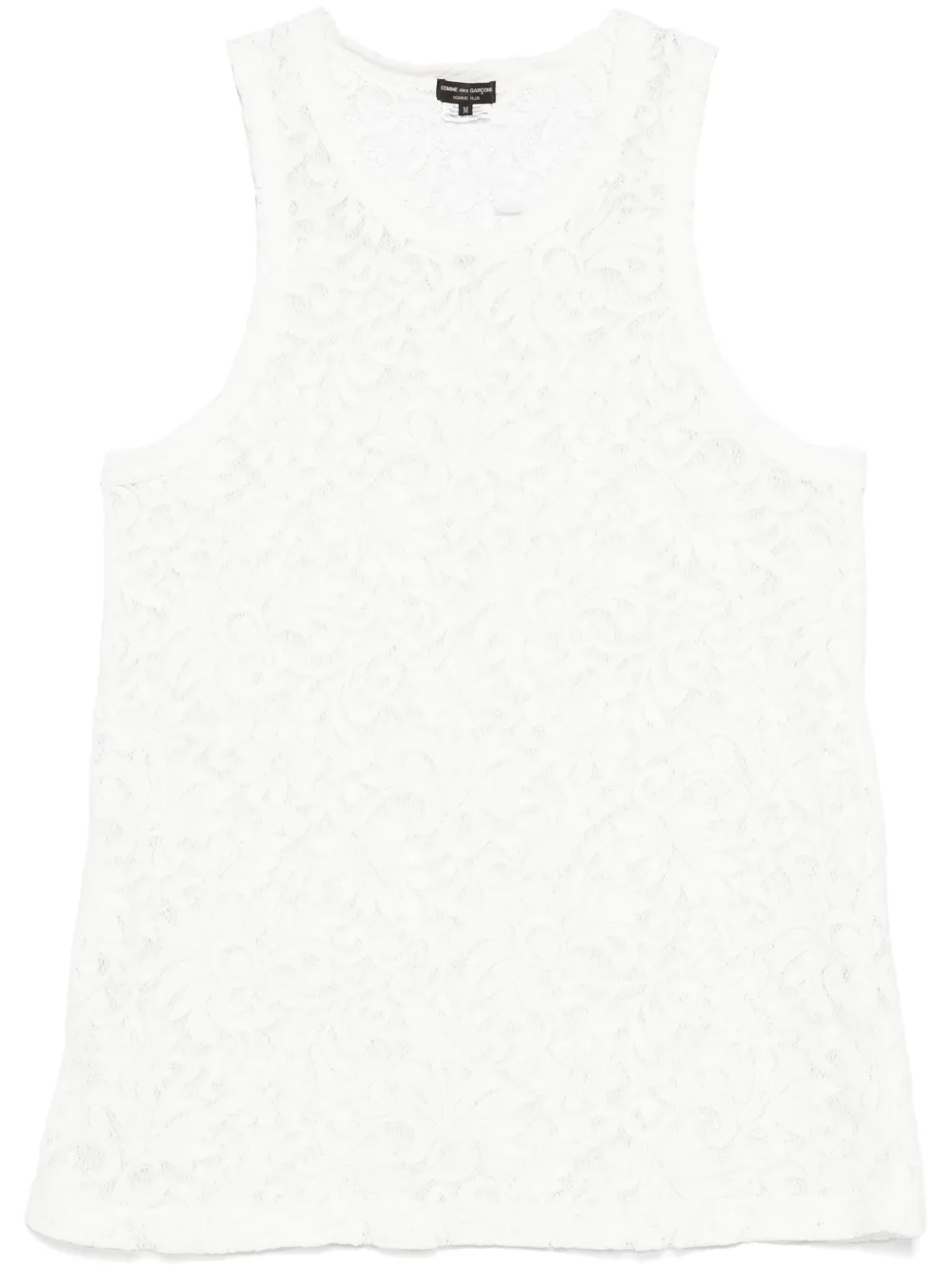 floral-lace tank top