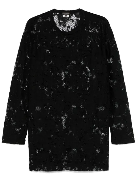 Comme des Garçons Homme Plus floral-lace T-shirt