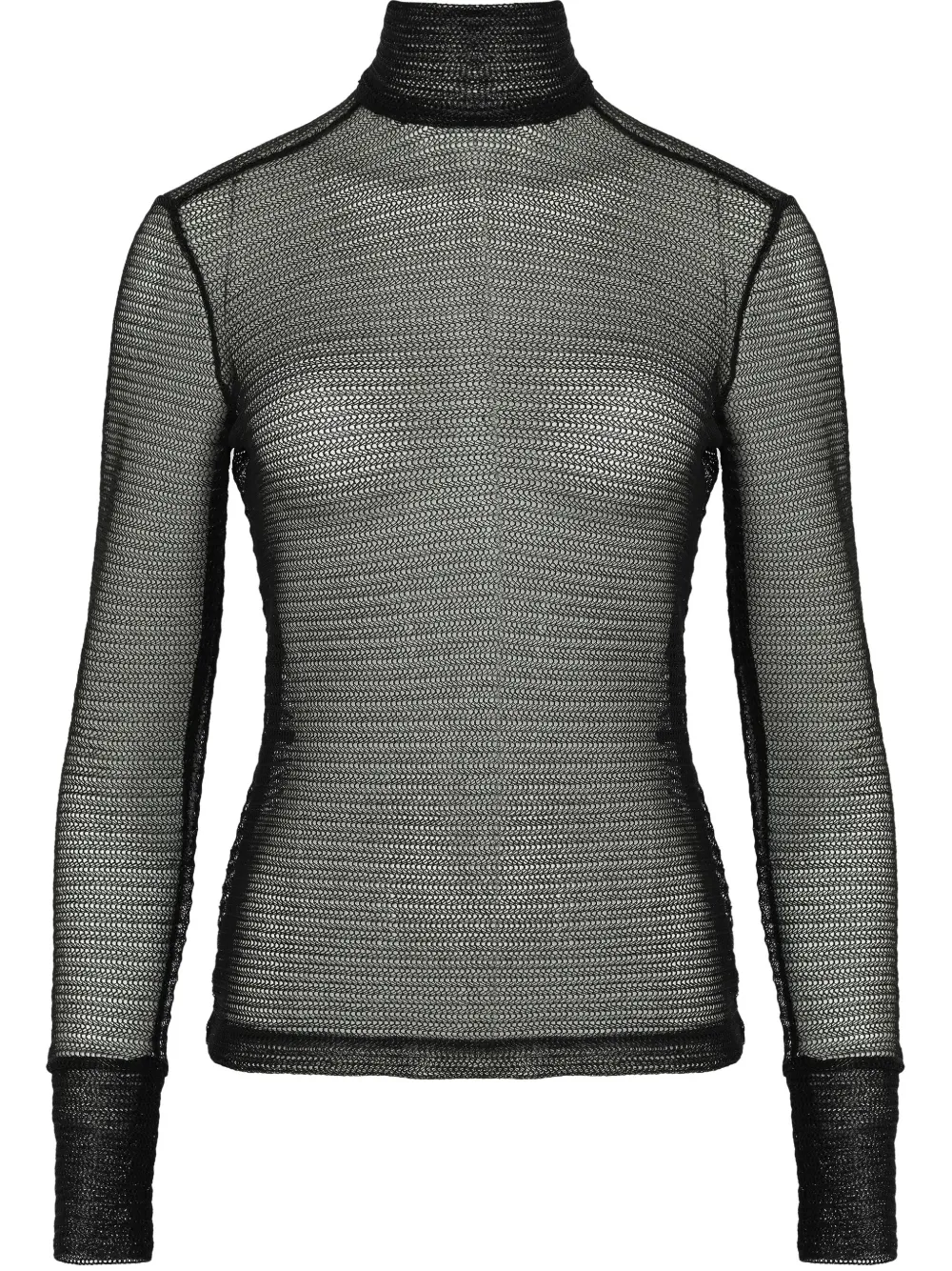 high-neck top