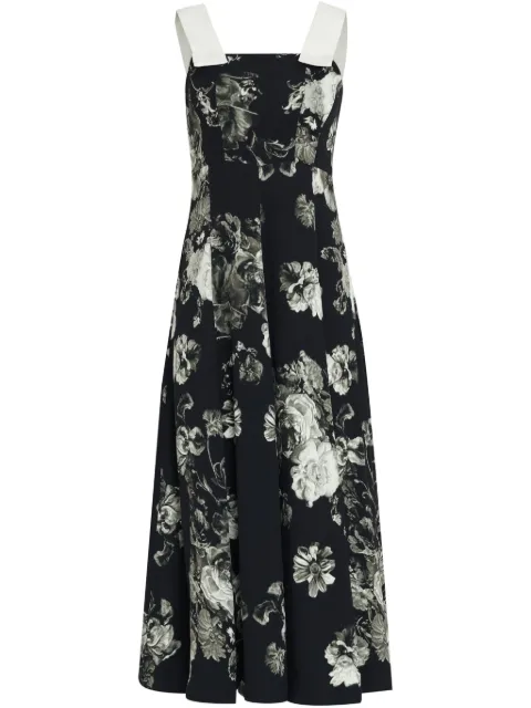 Gloria Coelho vestido midi English Garden
