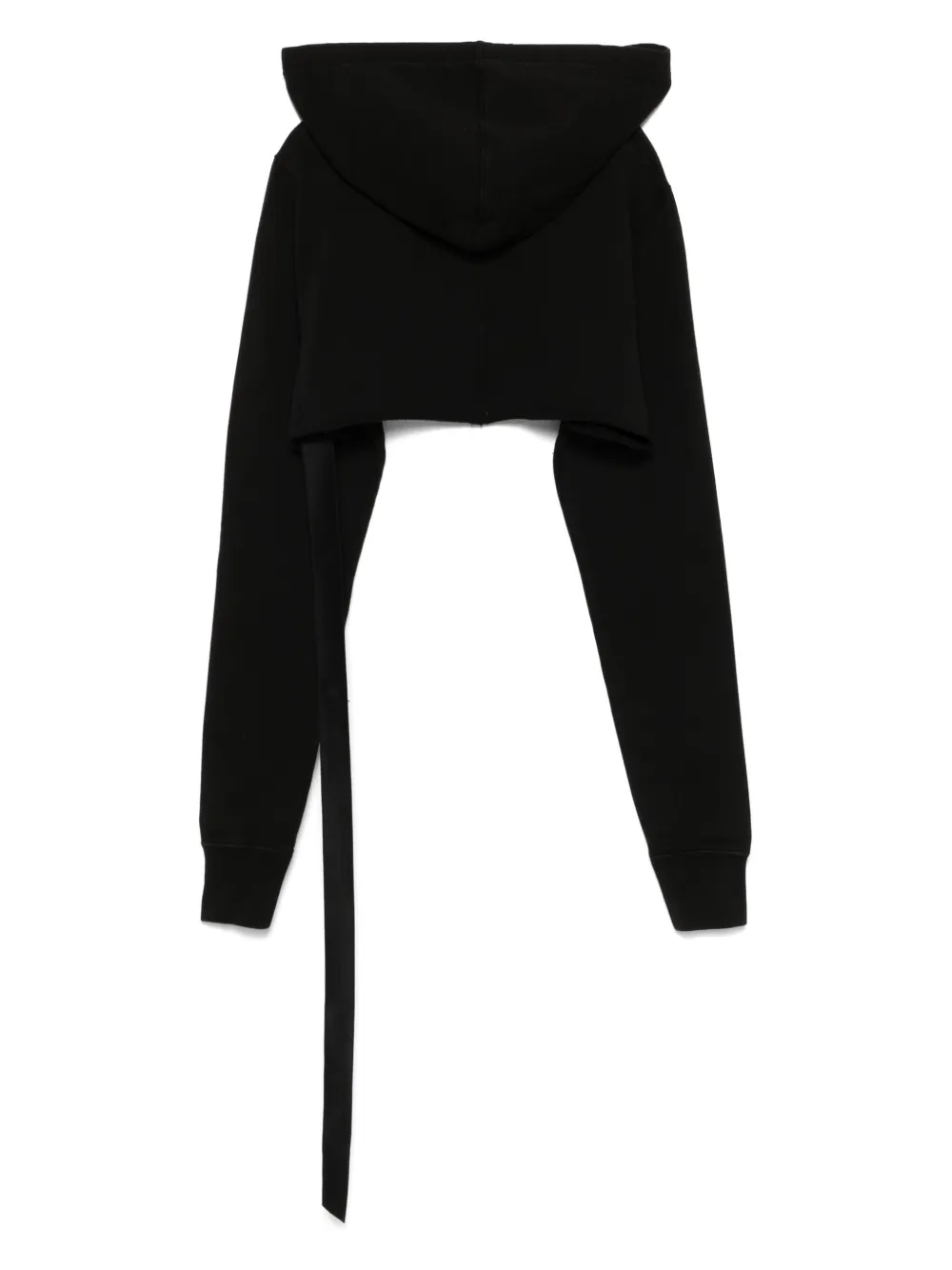 Rick Owens DRKSHDW Felpa cropped hoodie - Zwart