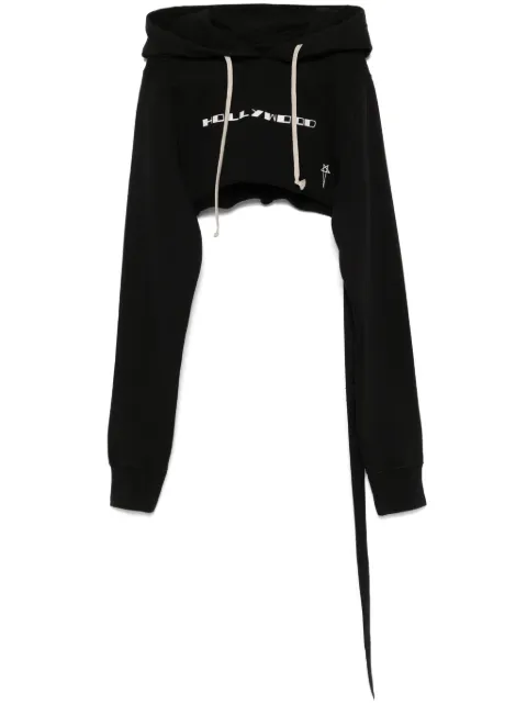 Rick Owens DRKSHDW felpa cropped hoodie