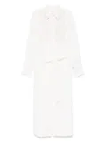 P.A.R.O.S.H. sequin-embellished midi dress - White