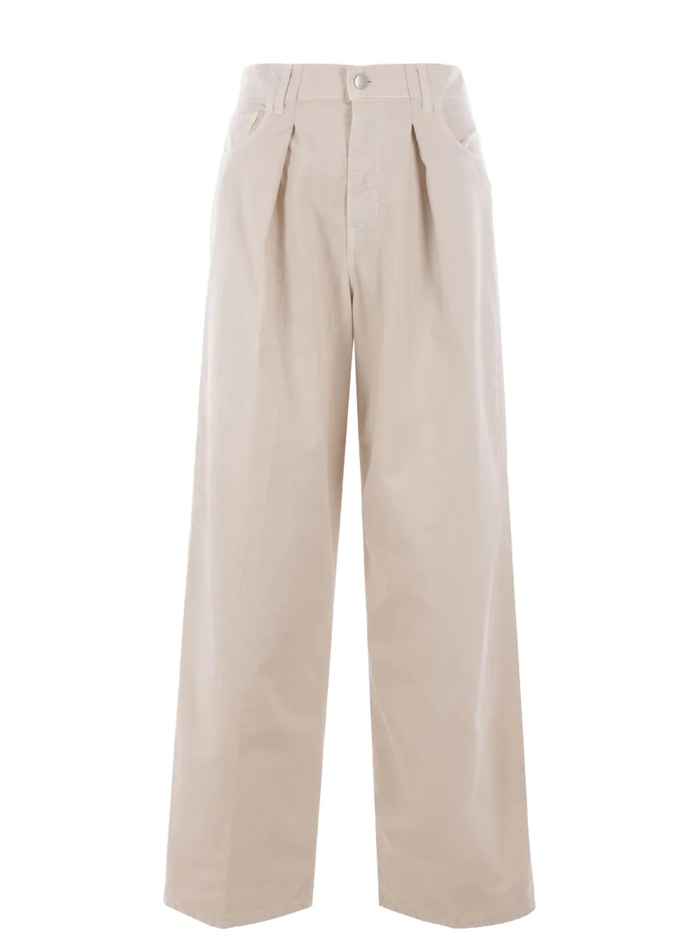 Haikure Candy Cotton Mid-rise Wide-leg Pants In Neutrals