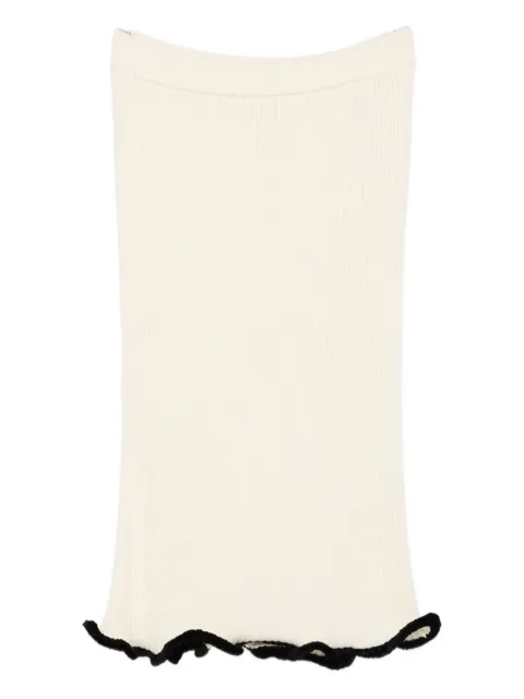 Jil Sander asymmetric midi skirt