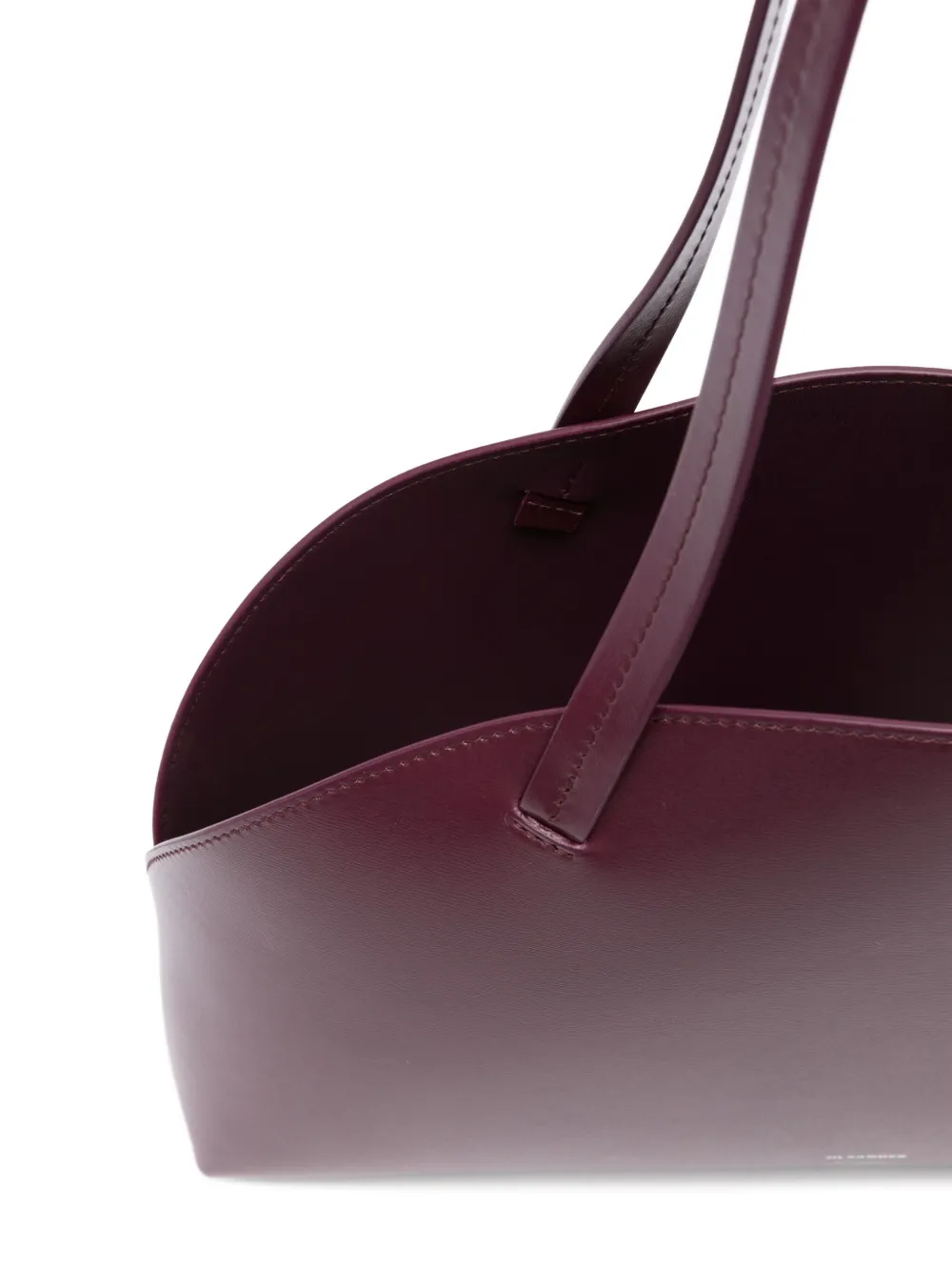 Jil Sander Curve medium schoudertas Rood