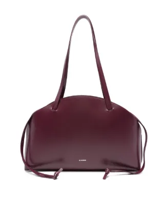 Jil Sander Medium Curve Shoulder Bag | Red | FARFETCH
