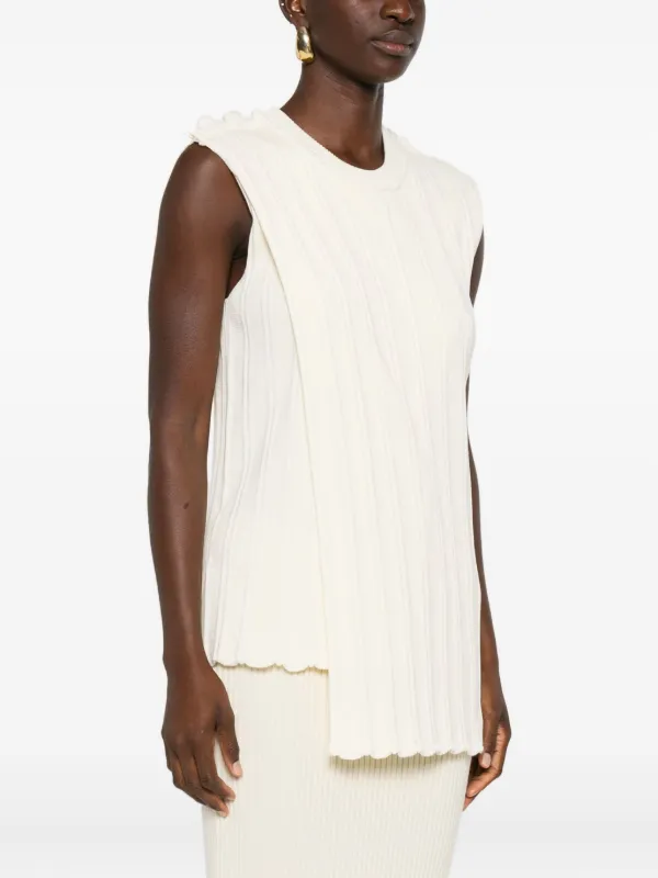 Jil Sander ノースリーブ トップ | ニュートラル | FARFETCH JP