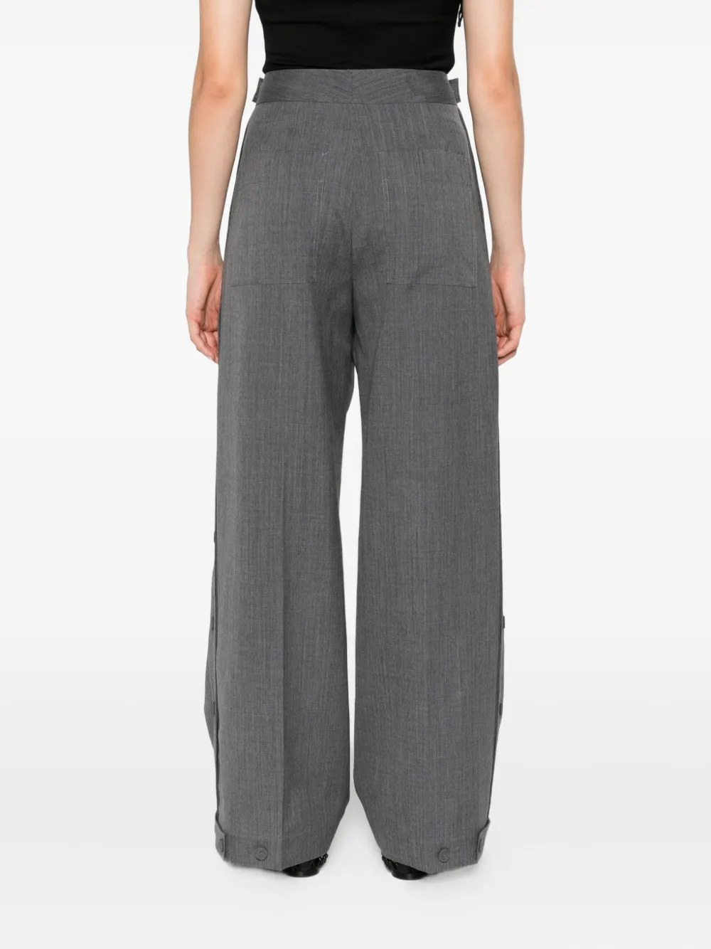 Jil Sander Broek met knopen Grijs