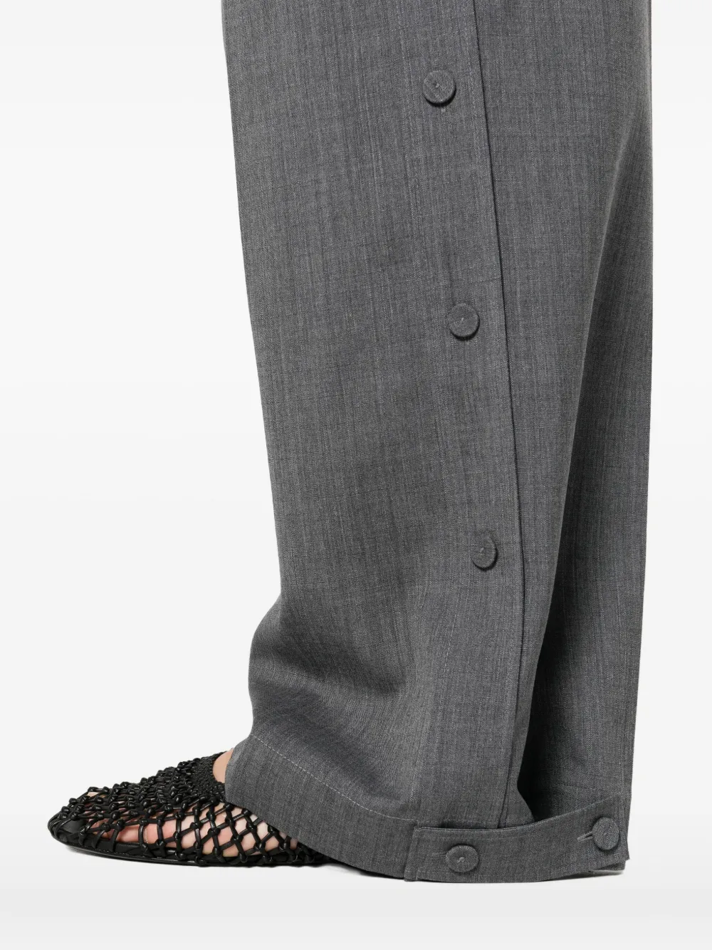 Jil Sander Broek met knopen Grijs