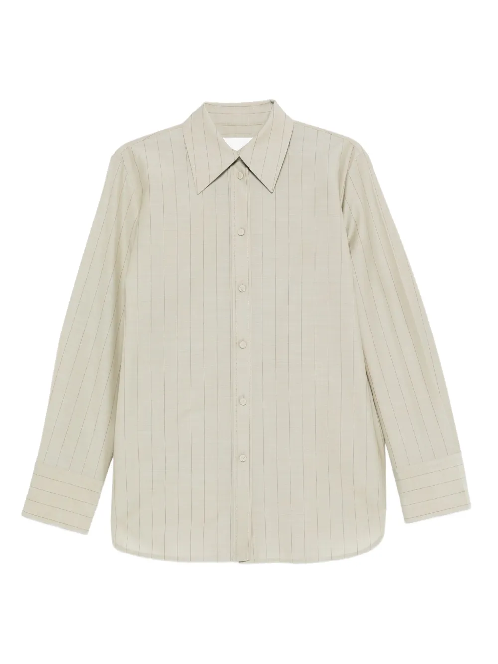 Jil Sander Blouse met krijtstreep Groen