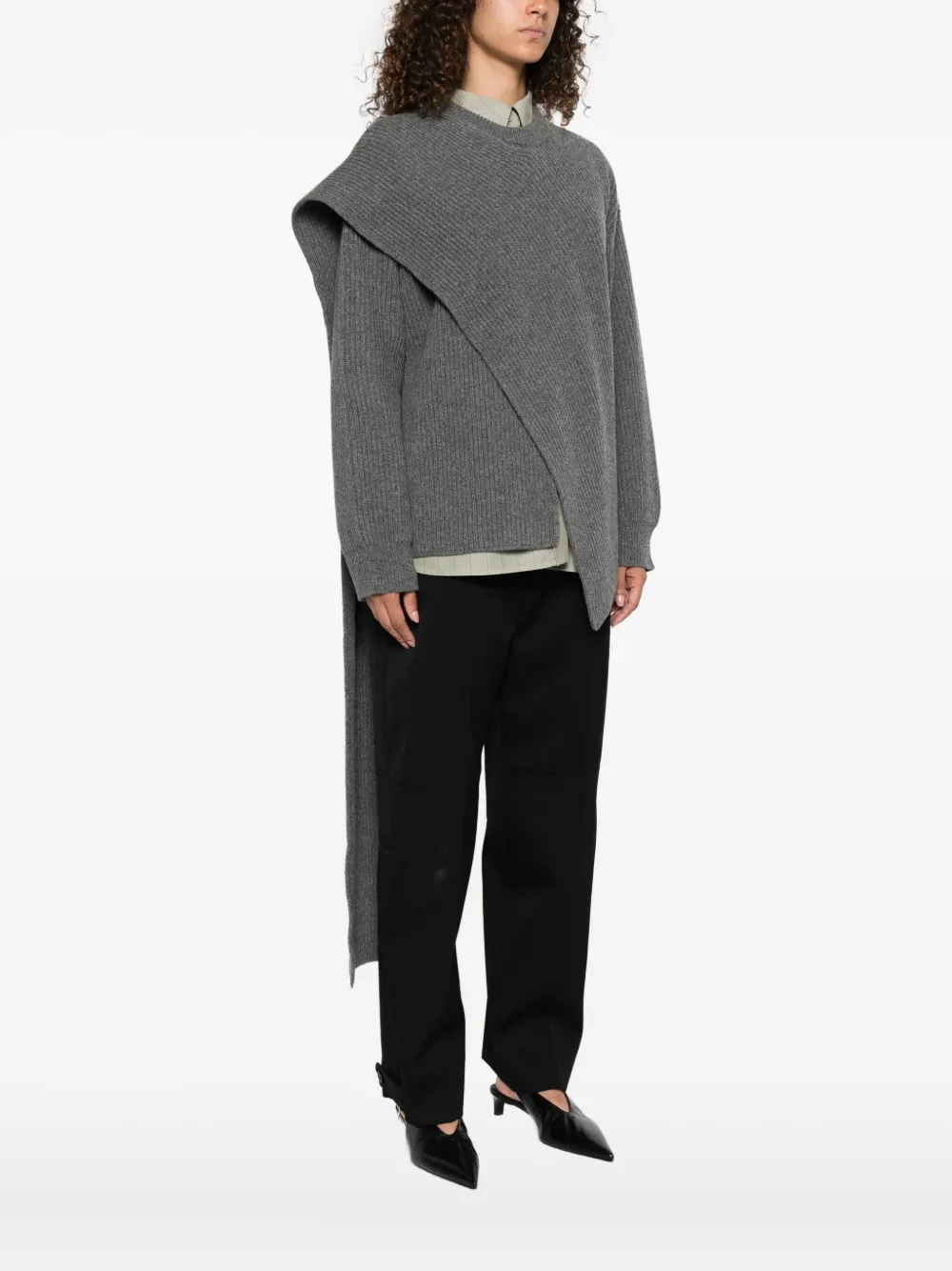 Jil Sander Wollen trui Grijs