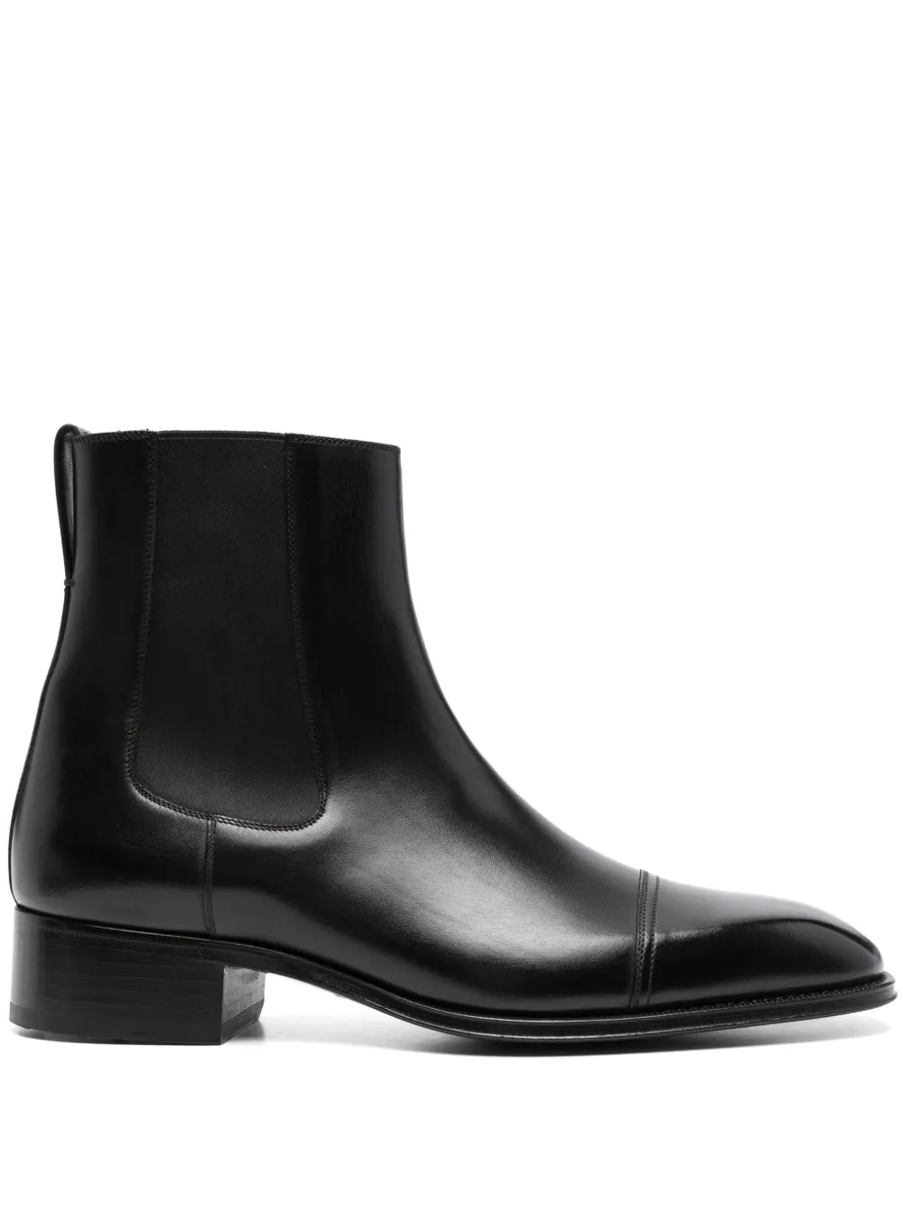 TOM FORD leather chelsea boots Black