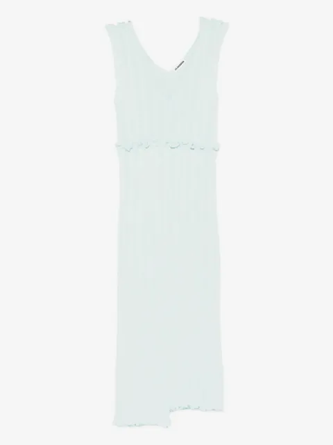 Jil Sander Vestido midi assimétrico