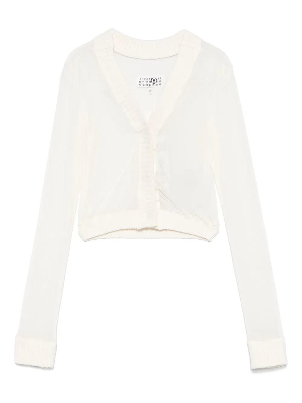 MM6 Maison Margiela mesh cardigan - ニュートラル MM6 Maison Margiela mesh cardigan - ニュートラル