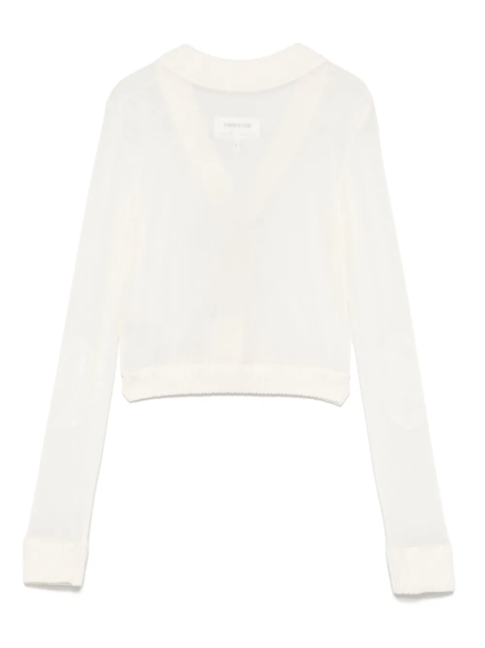 Shop Mm6 Maison Margiela Mesh Cardigan
