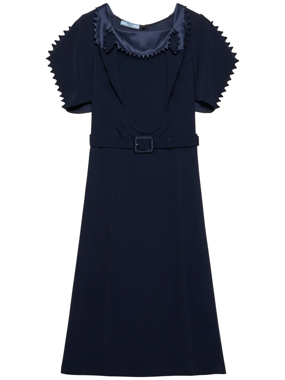 Prada satin-crepe dress | Blue | Image 1