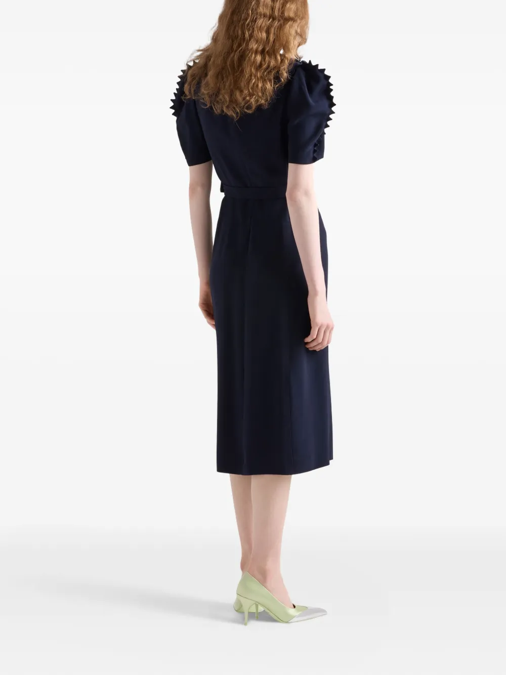 Prada Satijnen jurk Blauw