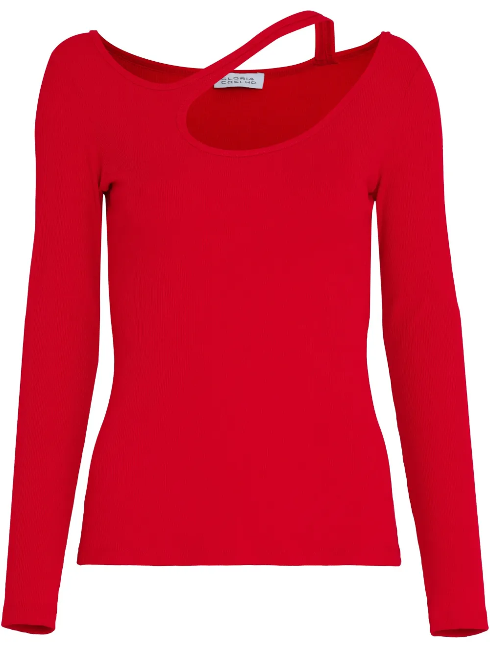 Gloria Coelho Top met lange mouwen Rood