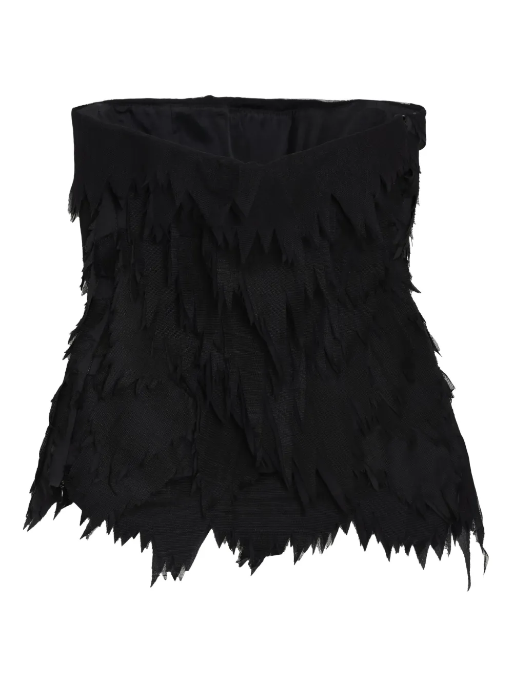 Gloria Coelho Tulen top Zwart