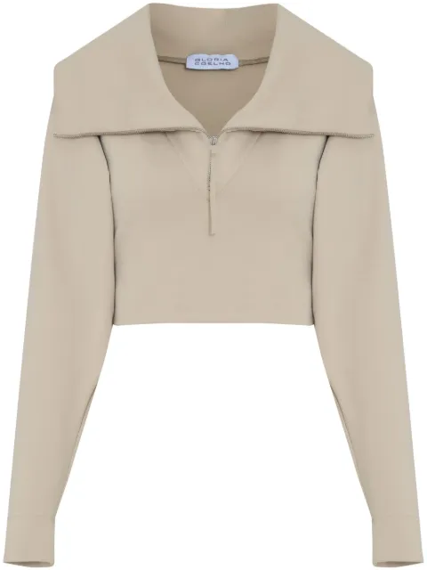 Gloria Coelho spread-collar jumper