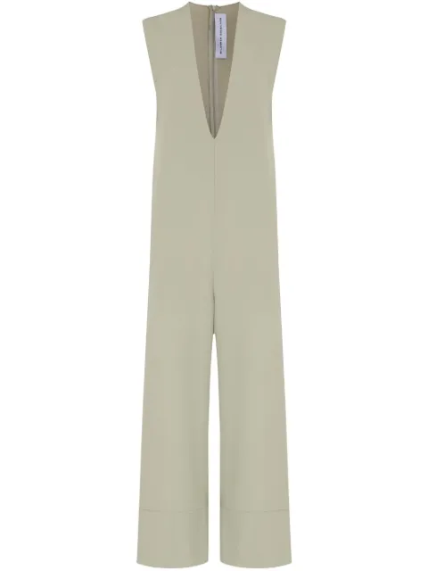 Gloria Coelho jumpsuit con cuello en V
