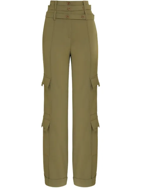 Gloria Coelho pantalones cargo a capas