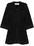 Gloria Coelho zip-up hooded jacket - Black