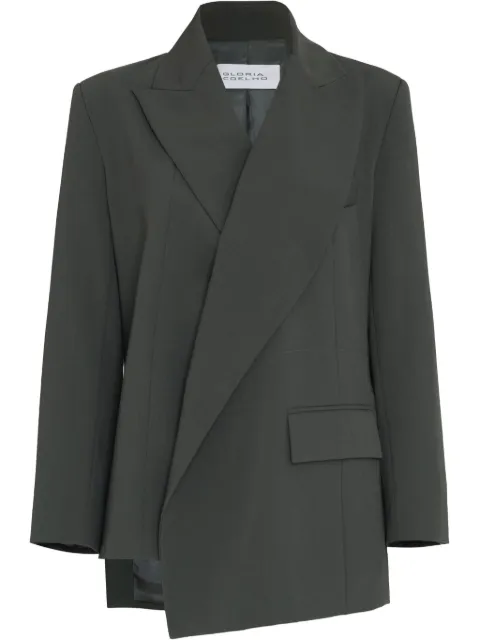 Gloria Coelho blazer asimétrico