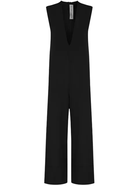 Gloria Coelho jumpsuit con cuello en V