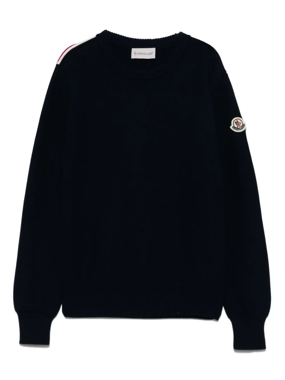 Moncler Enfant Trui met logopatch Blauw